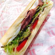 Photo of Jimmy John's - San Francisco, CA, United States. #10 - Hunters Club - 1/4 pound of tasty Roast Beef, Provolone, Lettuce, Tomato and Mayo