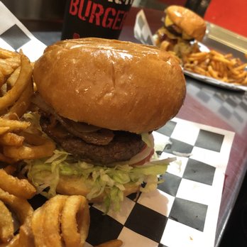 Black Burger - Chipotle burger, just enough spicy! W/ curled fries - Burgers Near Me - New York, New York Black Burger - Chipotle burger, just enough spicy! W/ curled fries - Burgers Near Me - New York, New York