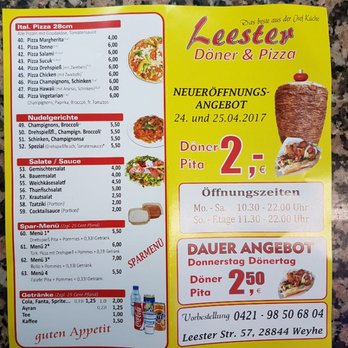 Leester Döner & Pizza - Kebab Near Me - Weyhe, NI