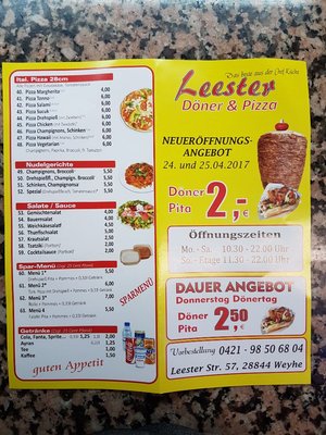 Menu photo 2 Leester Döner & Pizza Weyhe, NI