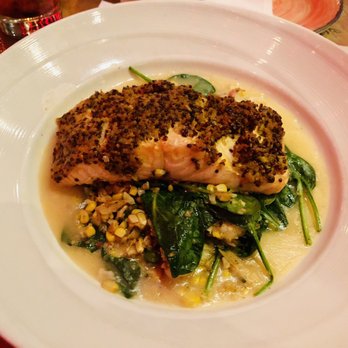 The Refuge - Quinoa Crusted Salmon - Latin American Near Me - Melville, New York