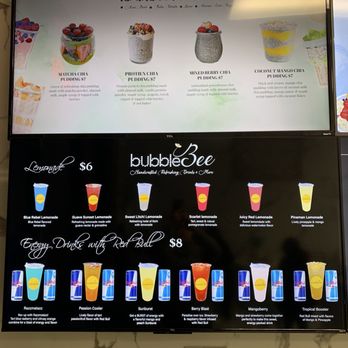Bubble Bee - Menu - Juice Bars & Smoothies Near Me - Clovis, California