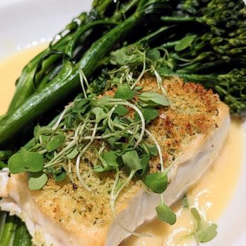 Humphreys Restaurant - Macadamia Crusted Halibut - Seafood Near Me - San Diego, California