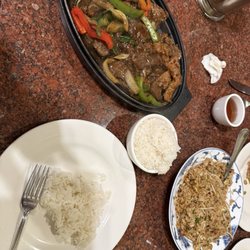 House of Emperor - Beef tenderloin and bbq pork fried rice YUM