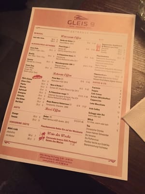 Menu photo 2 Bistro Gleis 9 Zürich, ZH Menu photo 2 Bistro Gleis 9 Zürich, ZH
