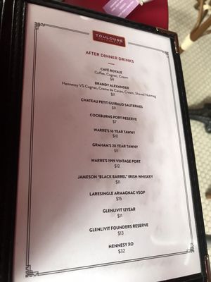 Menu photo 8 Toulouse Cafe and Bar Dallas, TX Menu photo 8 Toulouse Cafe and Bar Dallas, TX