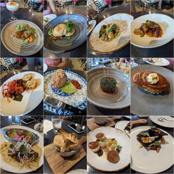 Gunshow - Collage of all the dishes we had - New American Near Me - Atlanta, Georgia Gunshow - Collage of all the dishes we had - New American Near Me - Atlanta, Georgia