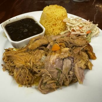 Jazz Bistro - Lechon Tender Pork. Those black beans are perfection! - Music Venues Near Me - Fairbanks, Alaska