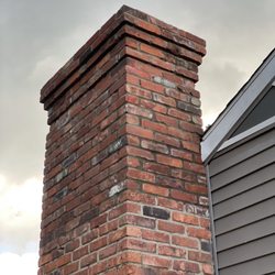 Brick James Masonry - North Boston: Partial chimney tear down and rebuild.
