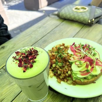 Blu Jam Cafe - Avocado Toast and Matcha Rose Latte - Breakfast & Brunch Near Me - Sherman Oaks, California Blu Jam Cafe - Avocado Toast and Matcha Rose Latte - Breakfast & Brunch Near Me - Sherman Oaks, California
