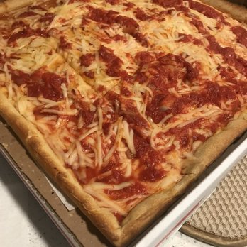 Inzillo's Pizzeria & Restaurant - Custom-made upside down Sicilian pizza pie with vegan cheese. - Pizza Near Me - Jackson, New Jersey Inzillo's Pizzeria & Restaurant - Custom-made upside down Sicilian pizza pie with vegan cheese. - Pizza Near Me - Jackson, New Jersey
