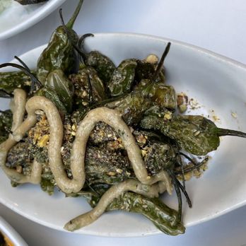 Saints + Council - Blistered Shishito Peppers - Breakfast & Brunch Near Me - Atlanta, Georgia Saints + Council - Blistered Shishito Peppers - Breakfast & Brunch Near Me - Atlanta, Georgia