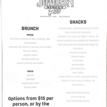 Jefferson Street Pub - Sports Bars Near Me - Harrison Township, Michigan