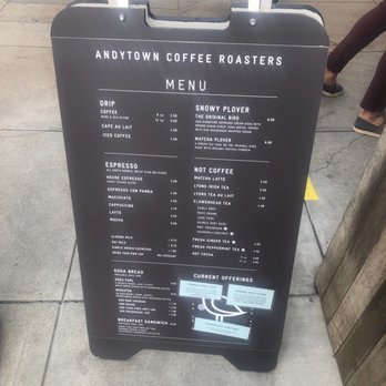 Andytown Coffee Roasters - Menu - Coffee Roasteries Near Me - San Francisco, California