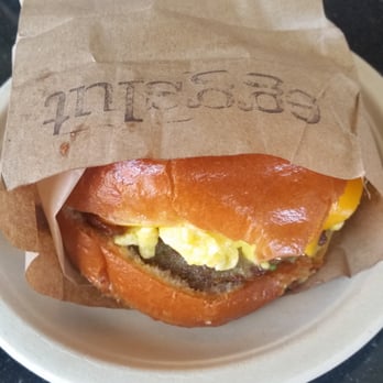 Eggslut - The Fairfax with turkey sausage - Breakfast & Brunch Near Me - Los Angeles, California