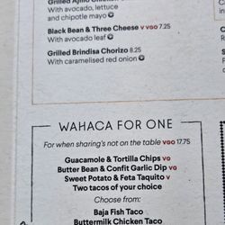 Wahaca - A single meal deal