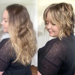 Addyson West Salon - MAJOR changes!! A massive cut for summer! Some fun curtain bangs and breaking up to room for soft and lighter dimension!