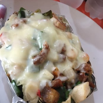 Los Claros - Seafood mix baked potatoe - Seafood Near Me - Cabo San Lucas, BCS Los Claros - Seafood mix baked potatoe - Seafood Near Me - Cabo San Lucas, BCS