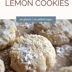 Cookie Stop - Vegan, no gluten, no added sugar lemon cookies.