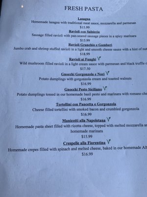Menu photo 7 Borgo Italia Senoia, GA