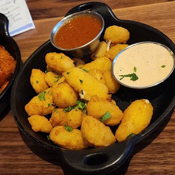 Lazy Dog Restaurant & Bar - Cheese curds appetizer - New American Near Me - Westminster, Colorado Lazy Dog Restaurant & Bar - Cheese curds appetizer - New American Near Me - Westminster, Colorado