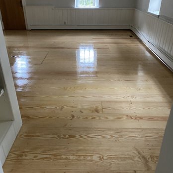 Lion Wood Floors - After Buffing and 2nd coat of Bona High Traffic HD - Flooring Near Me - Port Murray, New Jersey
