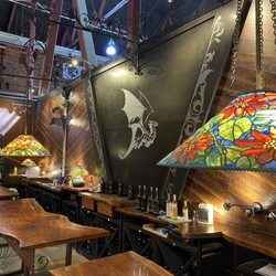 Draconis - Interior with stunning Tiffany lamps and attention to detail.