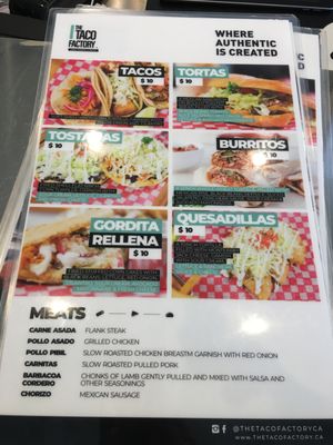 Menu photo 5 The Taco Factory New Westminster, BC Menu photo 5 The Taco Factory New Westminster, BC