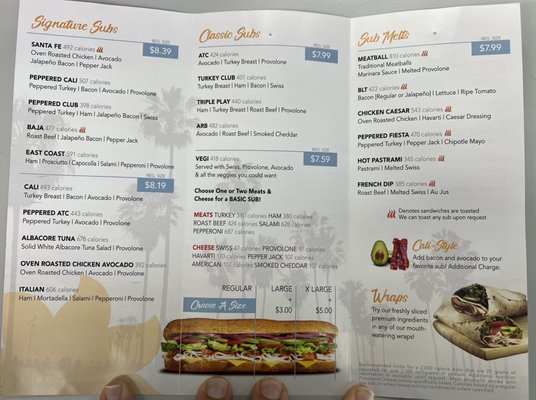 Menu photo 1 Submarina Santee, CA Menu photo 1 Submarina Santee, CA