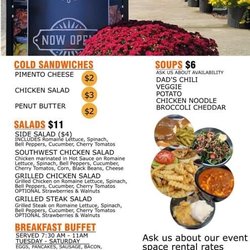 Ricketts Family Restaurant - Menu