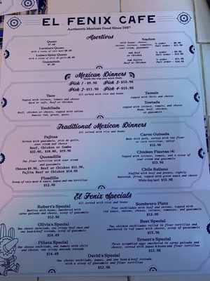 Menu photo 1 El Fenix Cafe Abilene, TX