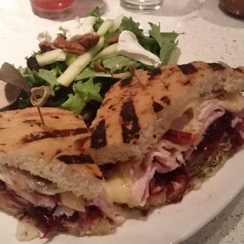 FnG Eats - Turkey bourbon cranberry sandwich with FM salad. This dish was exaxtly my flavor palet. It's definitely sharable. - New American Near Me - Keller, Texas