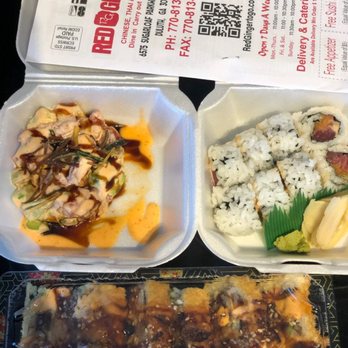 Red Ginger Asian Fusion - Lunch for the day. Tuna tartar and spicy tune rolls. - Chinese Near Me - Duluth, Georgia Red Ginger Asian Fusion - Lunch for the day. Tuna tartar and spicy tune rolls. - Chinese Near Me - Duluth, Georgia