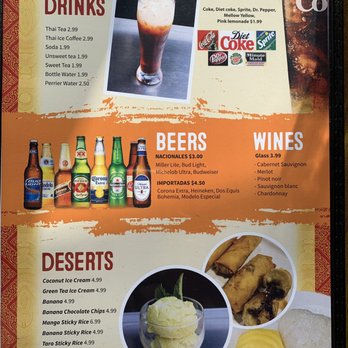 Thai Vegan - Menu - Drinks/Desserts - Thai Near Me - Greer, South Carolina Thai Vegan - Menu - Drinks/Desserts - Thai Near Me - Greer, South Carolina