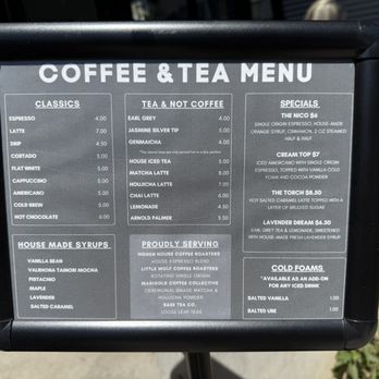61hundred Bread - Coffee and Tea Menu from Aug 2025 - Bakeries Near Me - Santa Ana, California