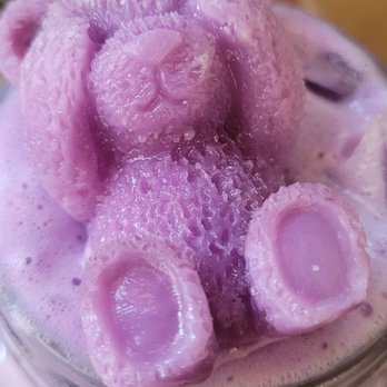 Lapisara Eatery - I may be mistaken... a taro iced latte? It was delicious. The bear is the frozen ice cube of the drink. - Breakfast & Brunch Near Me - San Francisco, California Lapisara Eatery - I may be mistaken... a taro iced latte? It was delicious. The bear is the frozen ice cube of the drink. - Breakfast & Brunch Near Me - San Francisco, California