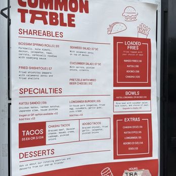 Common Table - Burgers Near Me - San Diego, California