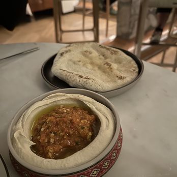 Ladyhawk - Spicy Hummus (a must) - Bars Near Me - West Hollywood, California Ladyhawk - Spicy Hummus (a must) - Bars Near Me - West Hollywood, California