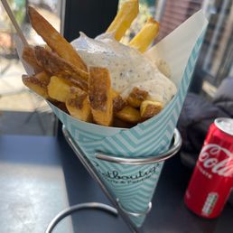Fries with truffle mayonnaise Fries with truffle mayonnaise