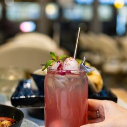 Hibiscus Lychee Lemonade Mocktail ($7.25)