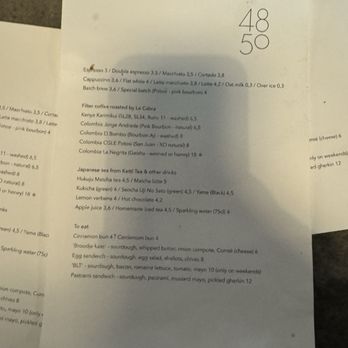 4850 - Menu - Coffee & Tea Near Me - Amsterdam, New Hampshire
