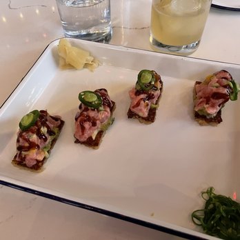 Whiskey Bird - Spicy tuna crispy sushi rice - New American Near Me - Atlanta, Georgia Whiskey Bird - Spicy tuna crispy sushi rice - New American Near Me - Atlanta, Georgia