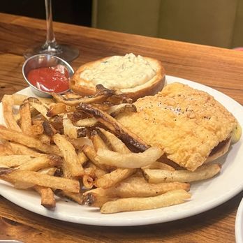 Burtons Grill & Bar - Crispy Fish Sandwich - New American Near Me - Charlotte, North Carolina