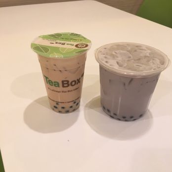Tea Box Cafe - Regular Golden Milk Tea and big Taro Milk Tea - Coffee & Tea Near Me - Lancaster, California Tea Box Cafe - Regular Golden Milk Tea and big Taro Milk Tea - Coffee & Tea Near Me - Lancaster, California