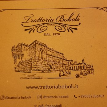 Trattoria Boboli - Placemat - Wine Bars Near Me - Florence, FI Trattoria Boboli - Placemat - Wine Bars Near Me - Florence, FI