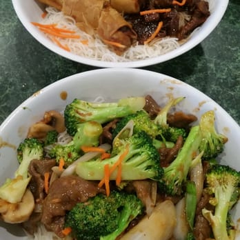 Tan My - "Lemongrass" beef vermicelli bowl and chargrilled pork vermicelli bowl w egg rolls - Vietnamese Near Me - Austin, Texas Tan My - "Lemongrass" beef vermicelli bowl and chargrilled pork vermicelli bowl w egg rolls - Vietnamese Near Me - Austin, Texas