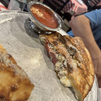 Grimaldi's Pizzeria - Pepperoni and sausage calzone - Pizza Near Me - Dallas, Texas
