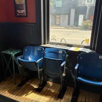 The Mitten Brewing - Tiger stadium seating in the waiting area - Breweries Near Me - Grand Rapids, Michigan The Mitten Brewing - Tiger stadium seating in the waiting area - Breweries Near Me - Grand Rapids, Michigan