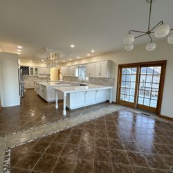 CT Home Improvement - Renovated kitchen, installed backsplash, painted cabinets changed all light fixtures, lights, painted ceiling and walls.