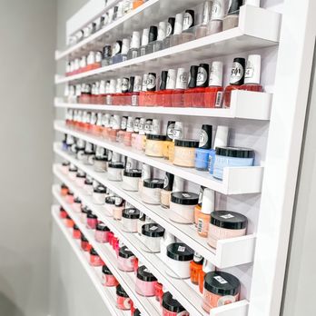 Noire The Nail Bar - Lots and lots -3 walls of gel color - Nail Salons Near Me - Orlando, Florida